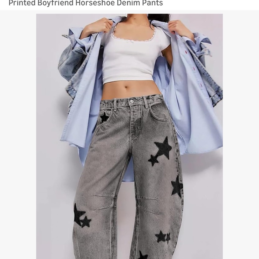 Y2k Barrel Jeans - Picture 2 of 2